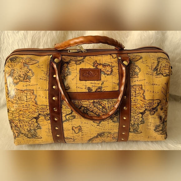 Patricia Nash Handbags - PATRICIA NASH Leather Milano Weekender Duffel with Studding Detail